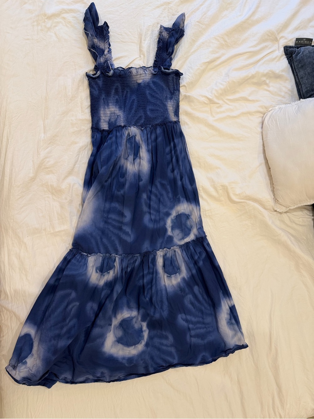 Tuckernuck Blue Tie-Dye Rory Maxi Dress